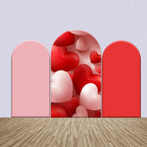 Rosa Rot Herz Luftballons Hochzeit Bogen Hintergrund Bausatz